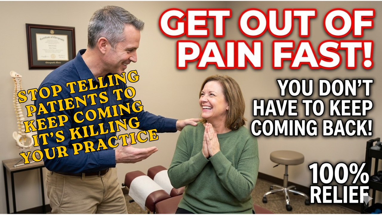 Stop recommending the patients keep coming. It is killing your practice.